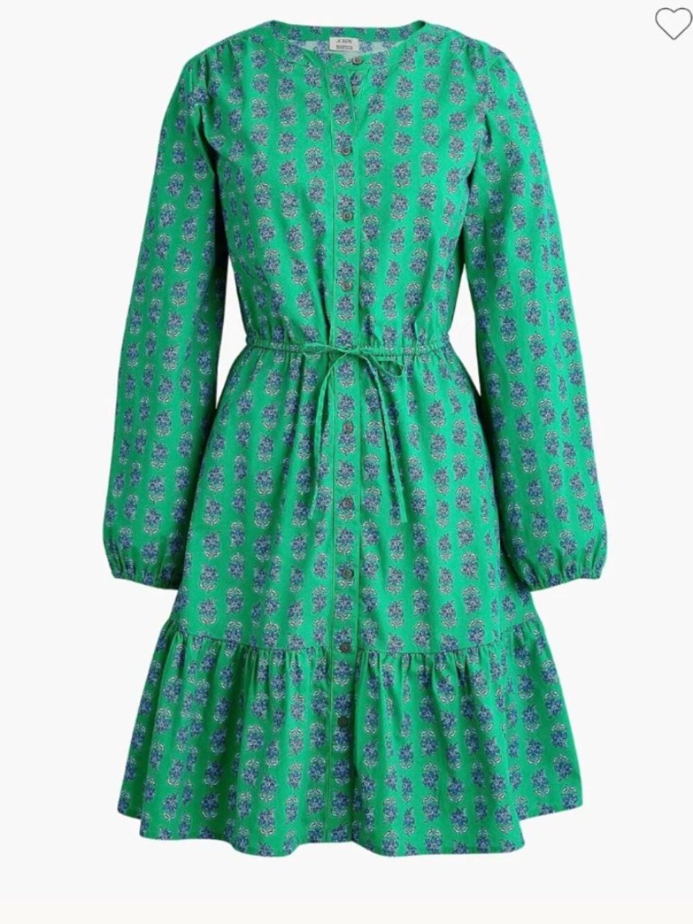 J. Crew Factory block print floral dress
